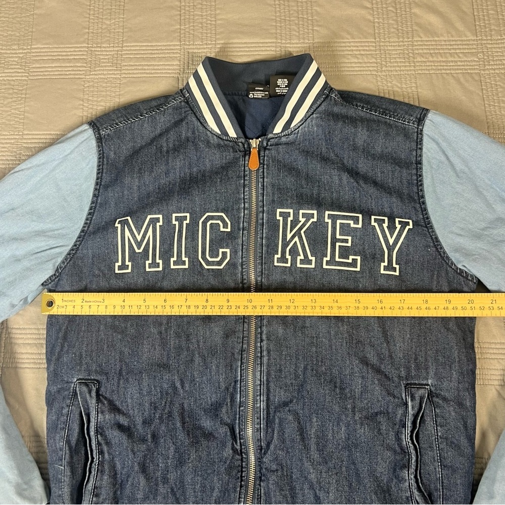 Our Universe Disney Varsity Jacket Adult Small Blue Mickey The One And Only - Picture 13 of 16